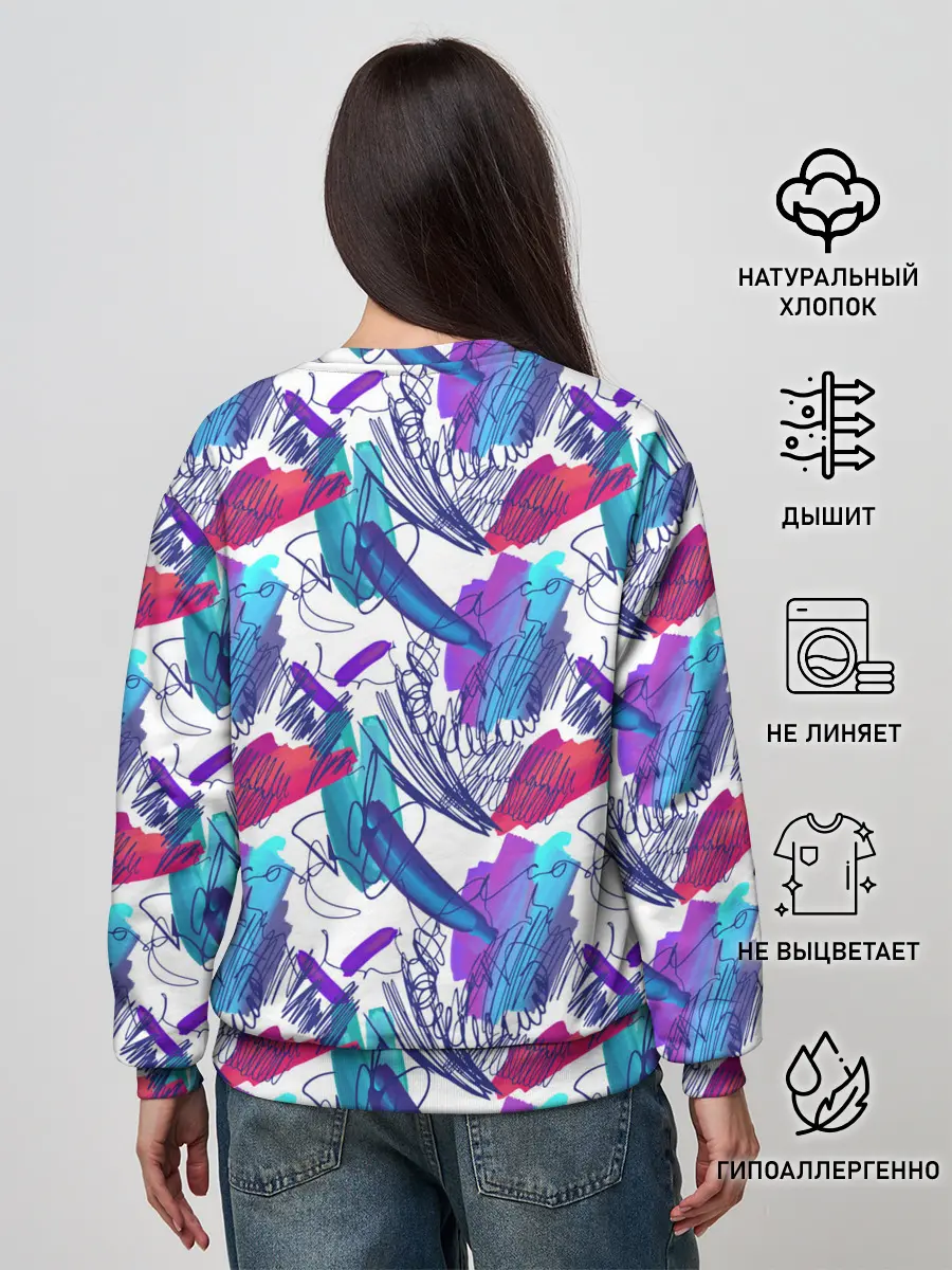 Женский свитшот / Абстракция пятна краски