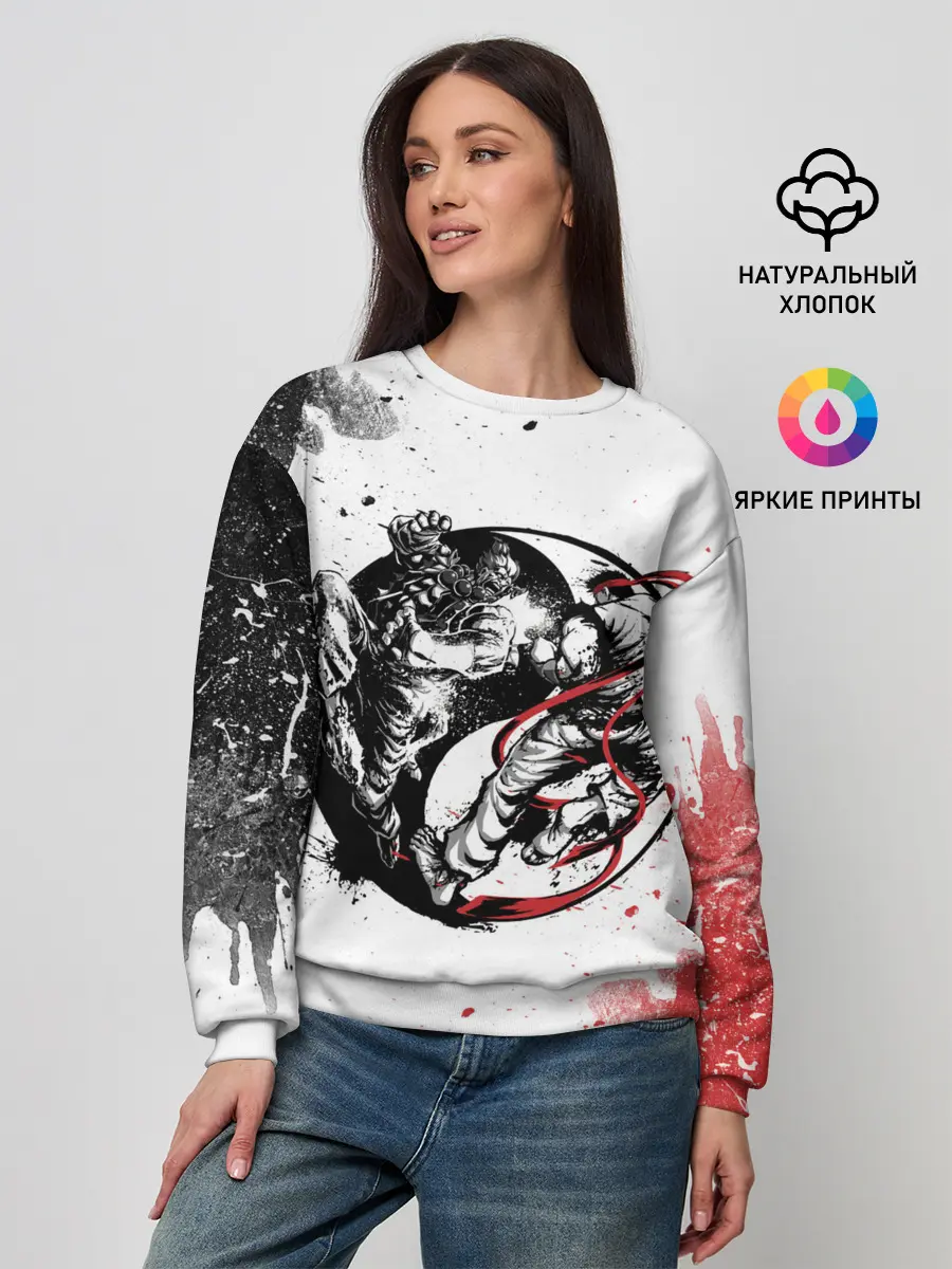 Женский свитшот / Ryu vs Akuma