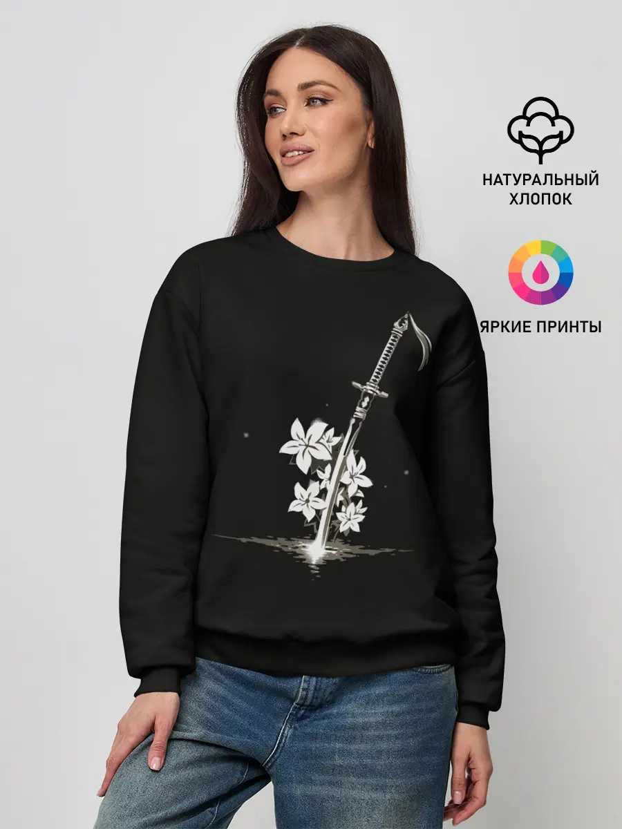 Женский свитшот / Nier - Sword and Flowers