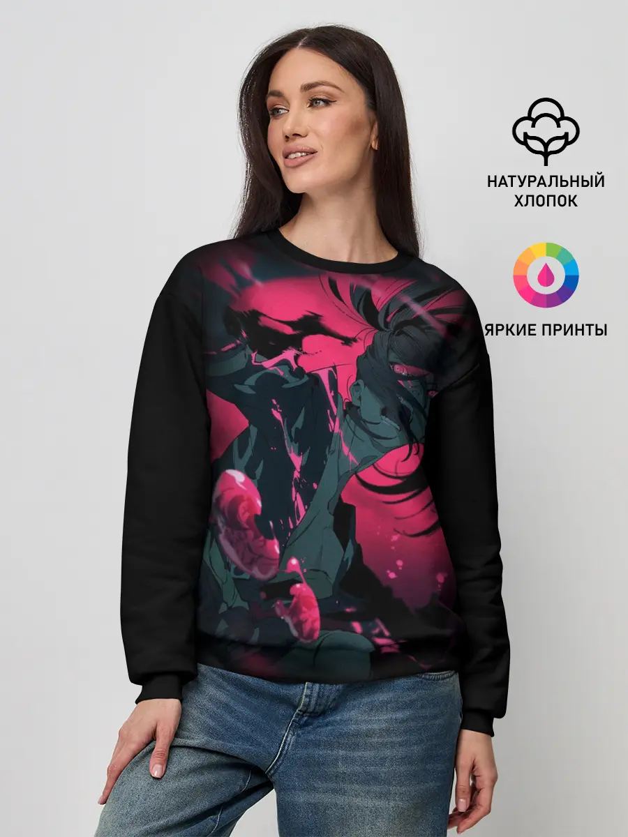 Женский свитшот / ХЯККИМАРУ В ЯРОСТИ | ДОРОРО