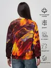 Женский свитшот / ОГНЕННЫЙ ГРАНЖ | FIRE GRUNGE