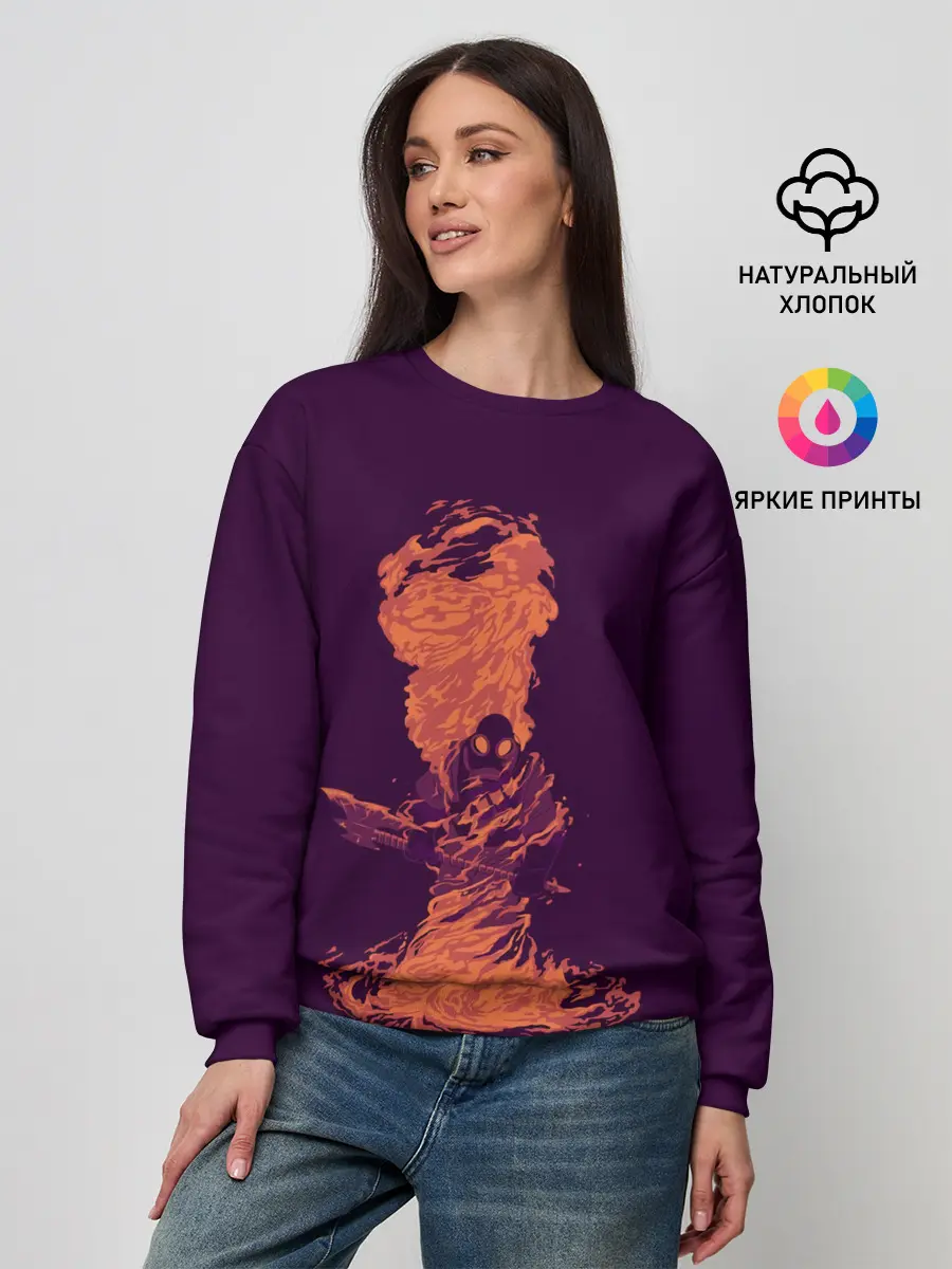 Женский свитшот / Pyro in fire