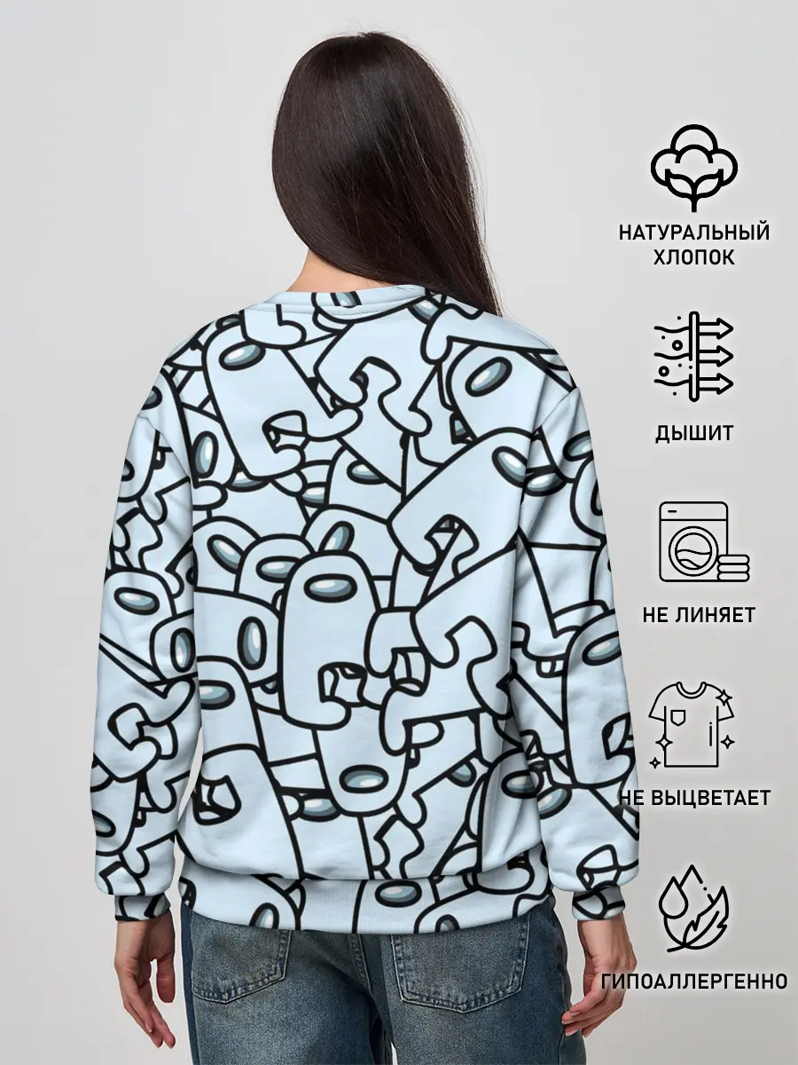 Женский свитшот / among us mem