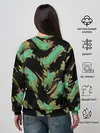Женский свитшот / Изумрудные осколки кристаллов