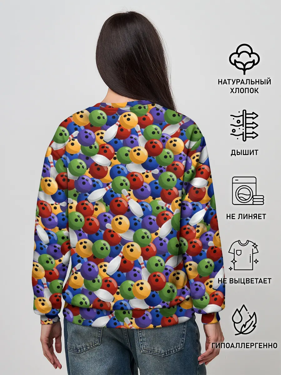 Женский свитшот / Боулинг