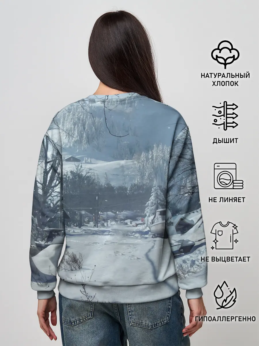 Женский свитшот / Элли в деревне