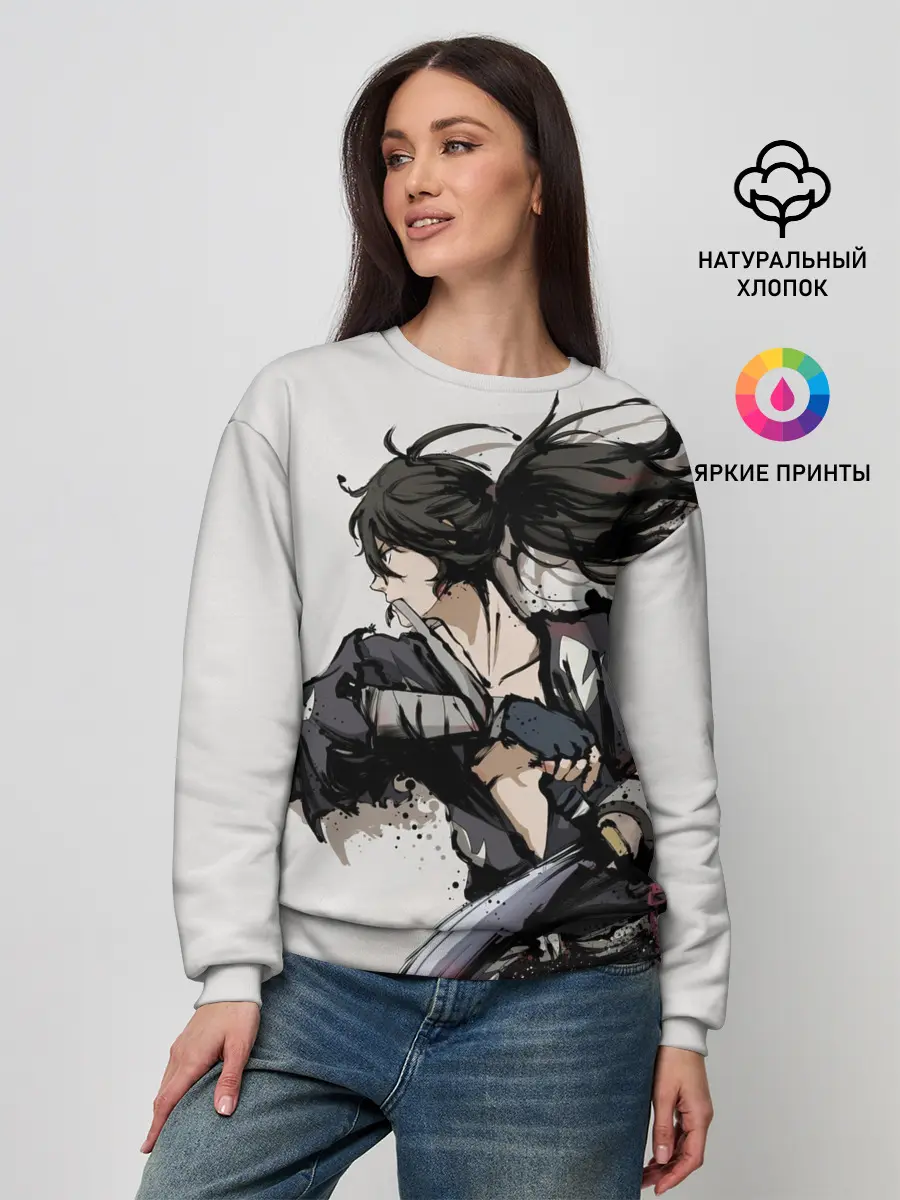 Женский свитшот / ЯРОСТЬ ХЯККИМАРУ | ДОРОРО
