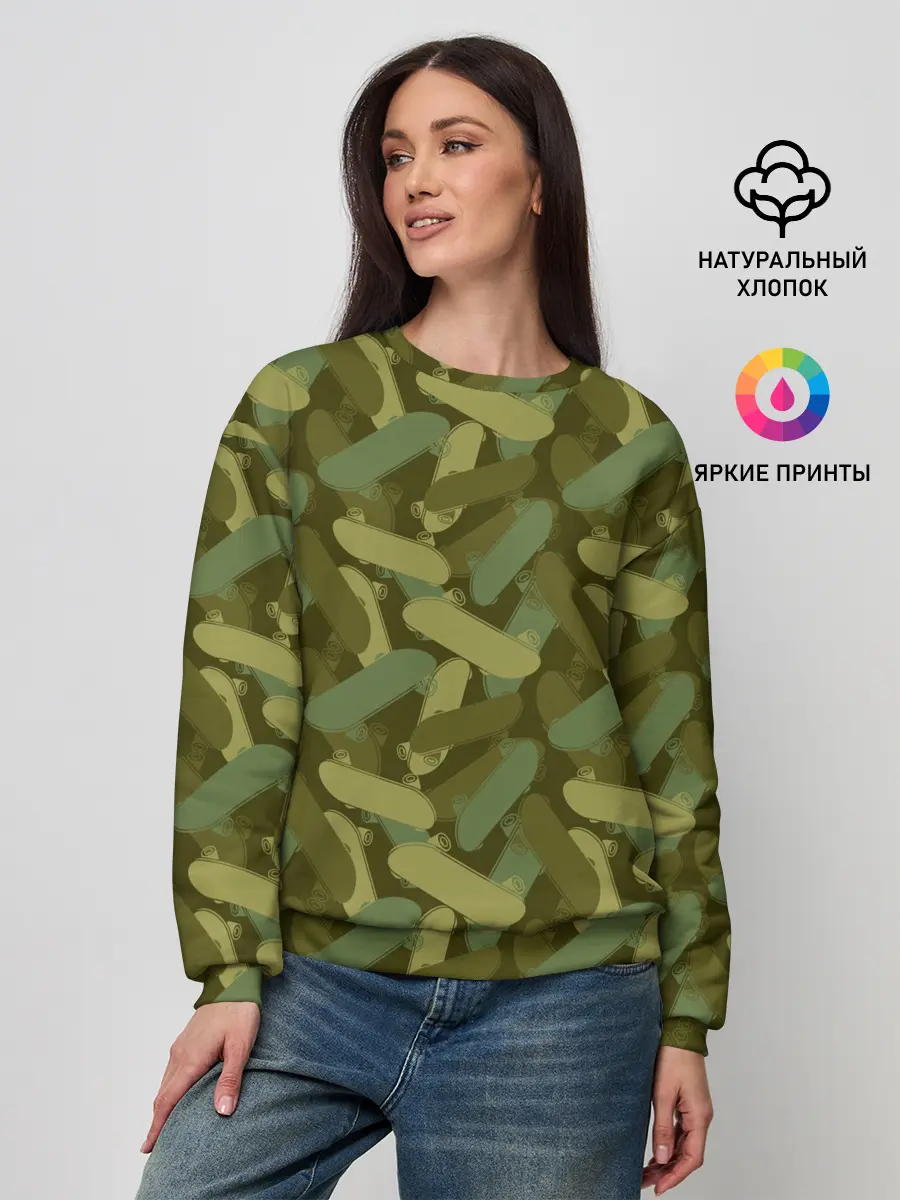 Женский свитшот / Скейтборды