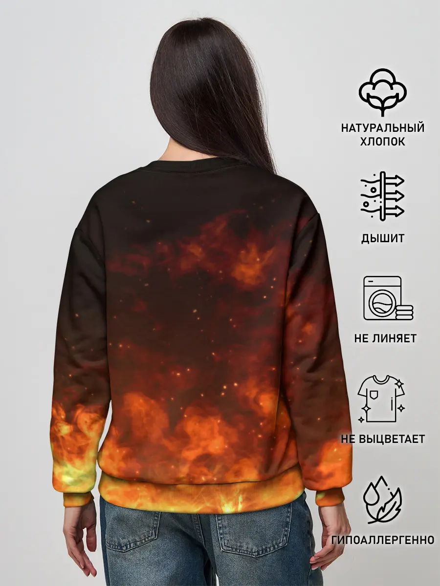 Женский свитшот / БОЛЬ ВРЕМЕННА | ТРИУМФ ВЕЧЕН