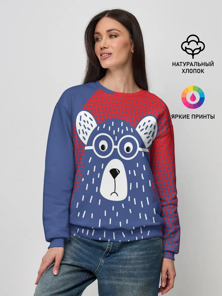 Женский свитшот / Медведь