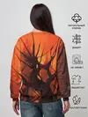 Женский свитшот / ДРЕВО ХАОС 3D