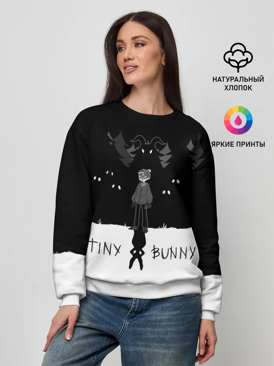 Женский свитшот / Tiny Bunny ужасы