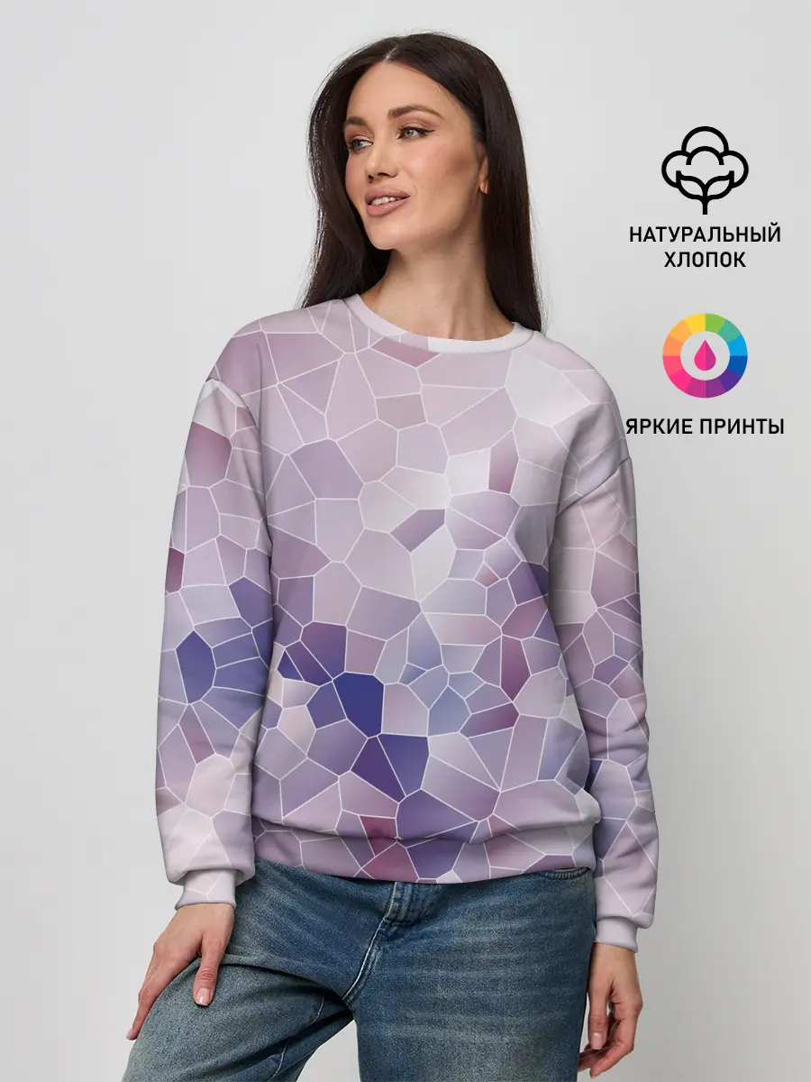 Женский свитшот / Узор Мозаика