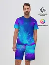 Мужской костюм с шортами / Космос