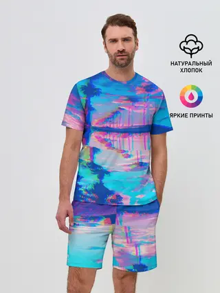 Мужской костюм с шортами / ГАВАЙИ ГЛИТЧ