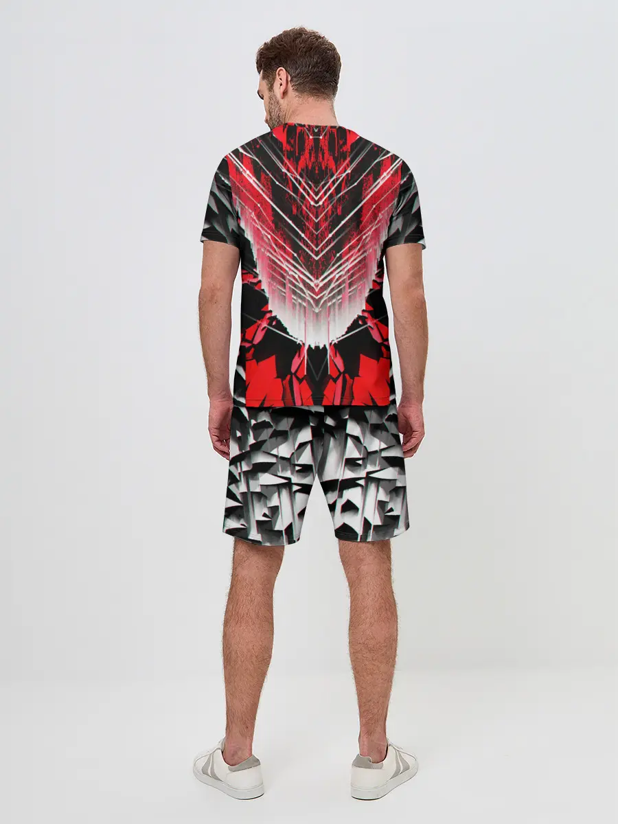 Мужской костюм с шортами / STRIPES GEOMETRY