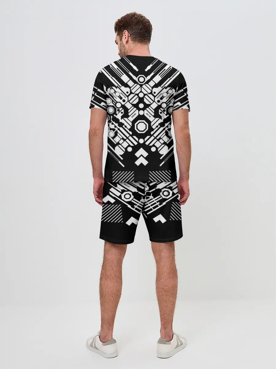 Мужской костюм с шортами / двигатель киберпанк