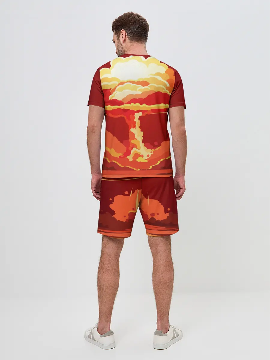 Мужской костюм с шортами / PUBG Skull