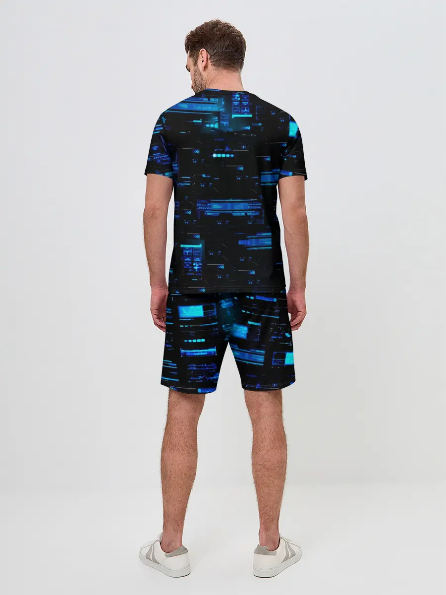 Мужской костюм с шортами / Miku в матрице