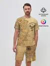 Мужской костюм с шортами / Дагестан в золоте