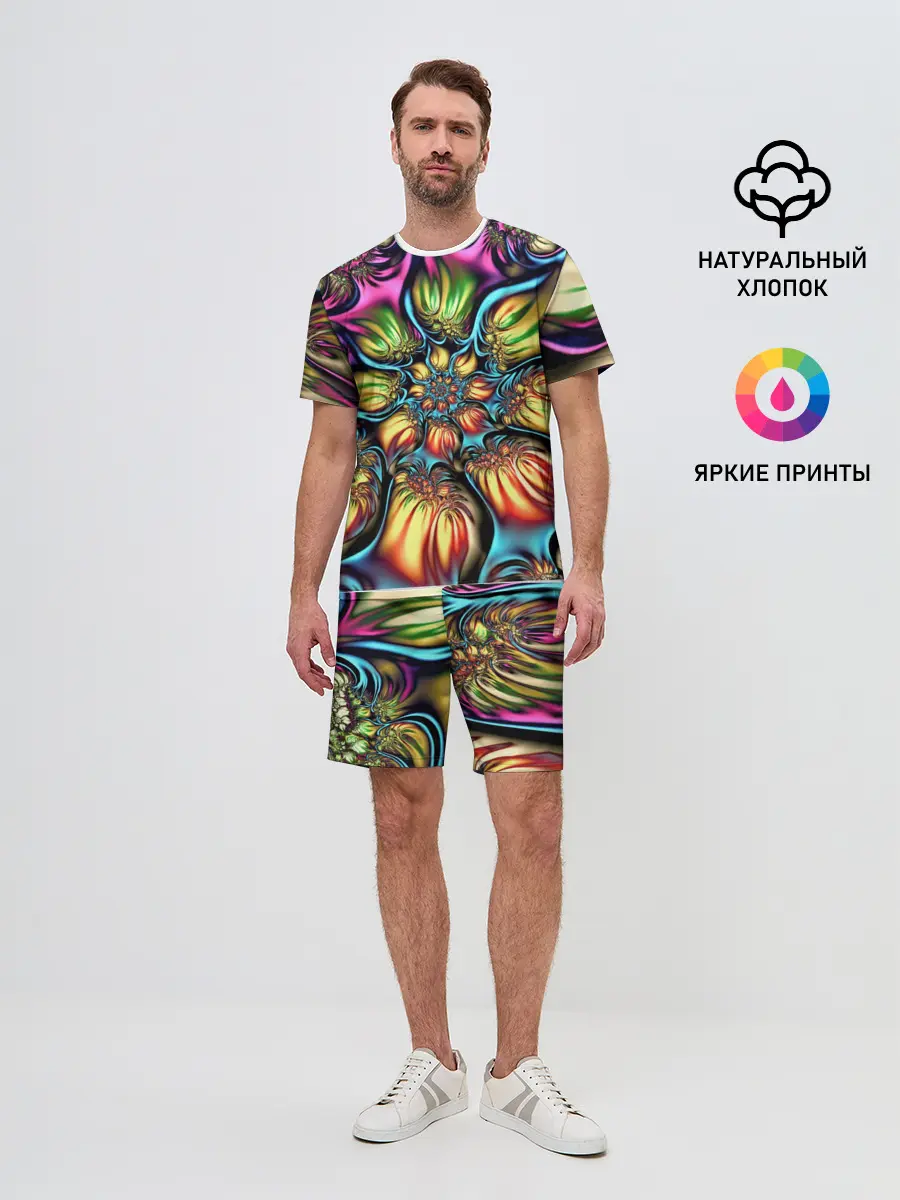 Мужской костюм с шортами / Абстракция