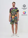Мужской костюм с шортами / Абстракция