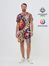 Мужской костюм с шортами / Абстракция / Психоделика