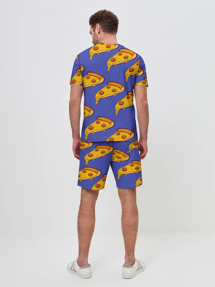 Мужской костюм с шортами / Кусочки пиццы