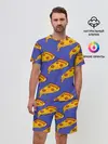 Мужской костюм с шортами / Кусочки пиццы