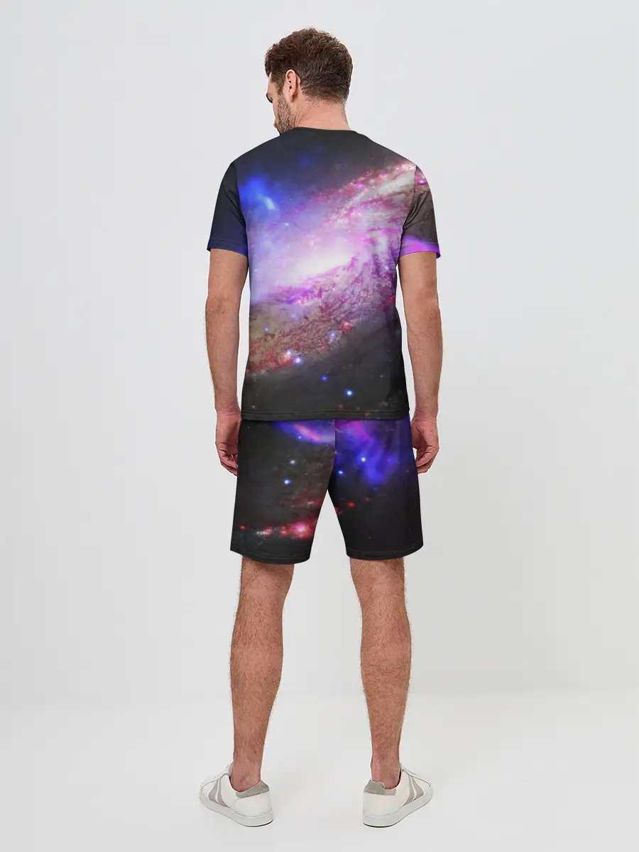 Мужской костюм с шортами / Космическая спираль