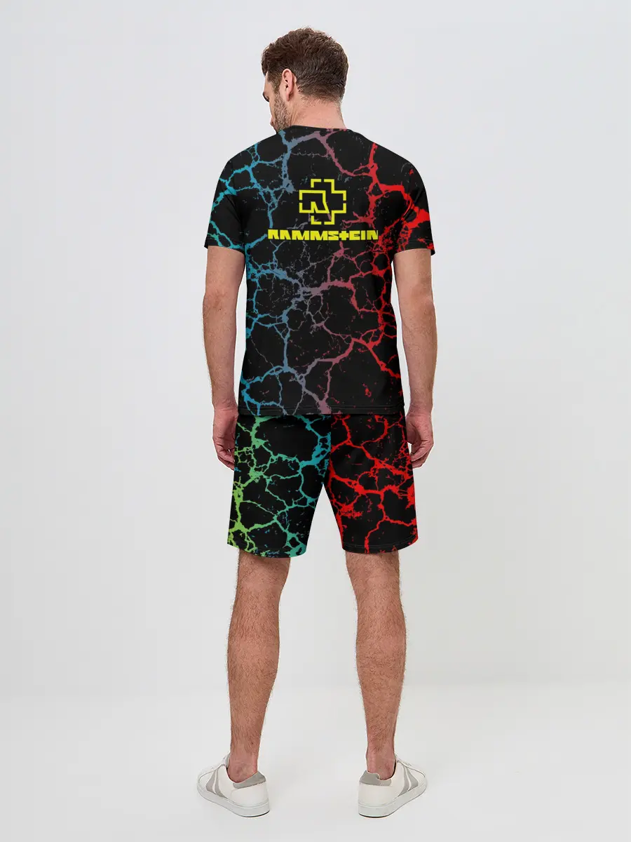 Мужской костюм с шортами / Rammstein трещины