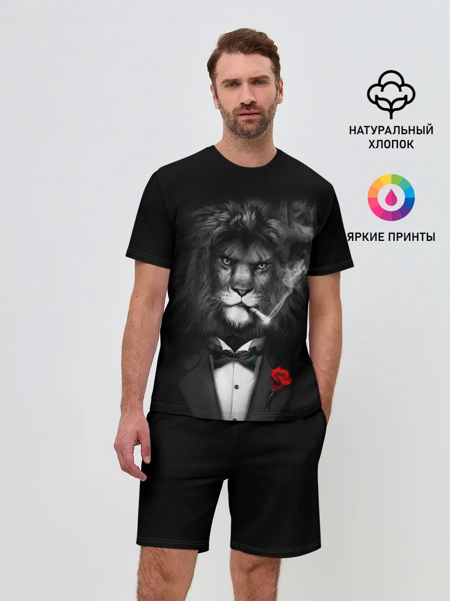 Мужской костюм с шортами / Брутальный Лев