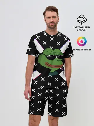 Мужской костюм с шортами / Pepe в очках EZ