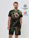 Мужской костюм с шортами / Медведь