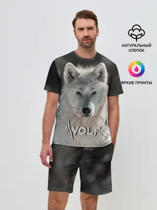 Мужской костюм с шортами / Волк