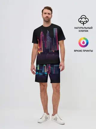 Мужской костюм с шортами / Neon City
