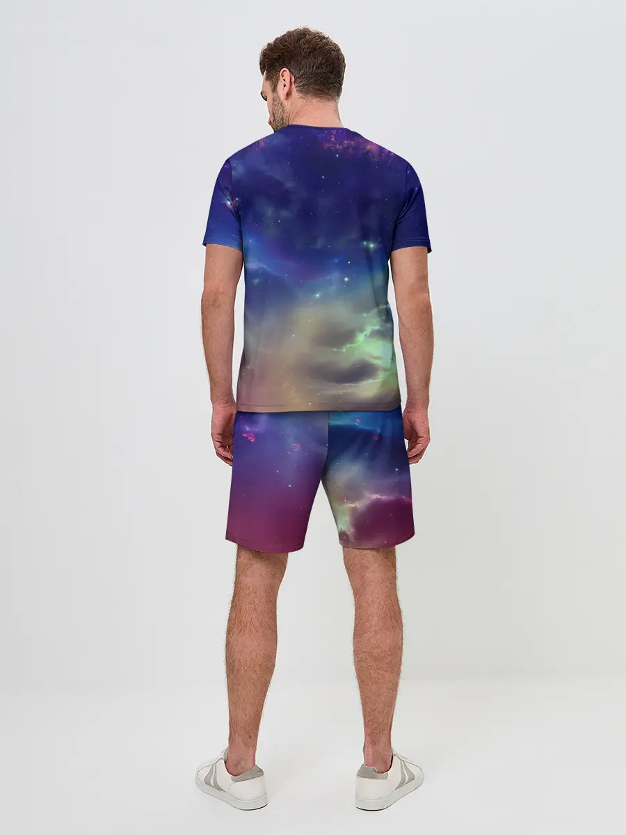 Мужской костюм с шортами / Космическое сияние
