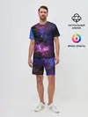 Мужской костюм с шортами / Космическое небо