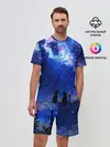 Мужской костюм с шортами / Ночное Небо