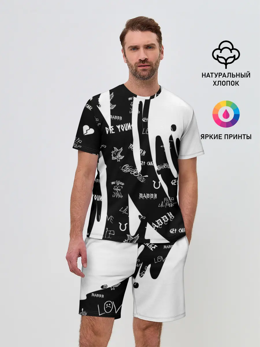 Мужской костюм с шортами / Lil Peep