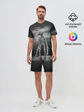 Мужской костюм с шортами / Siren Head Horror Glitch