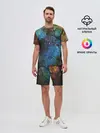 Мужской костюм с шортами / Туманный космос