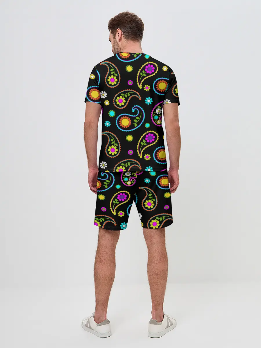 Мужской костюм с шортами / ЦВЕТЫ