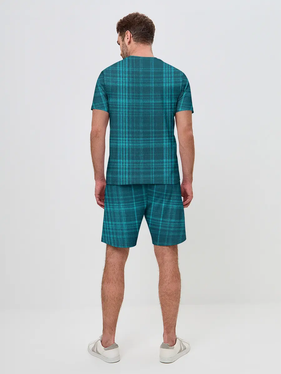 Мужской костюм с шортами / Зеленая форма