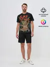 Мужской костюм с шортами / Нападение гигантского котика