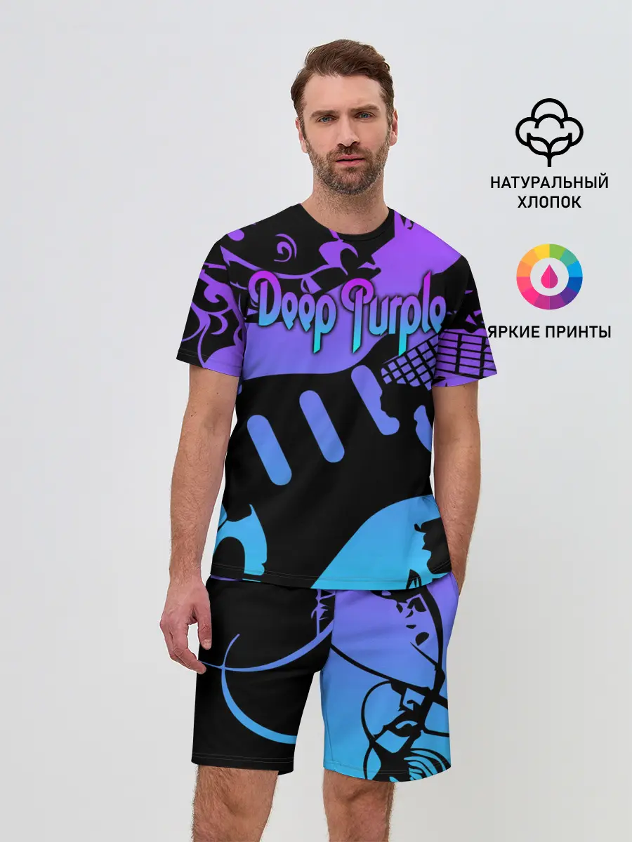 Мужской костюм с шортами / Deep Purple