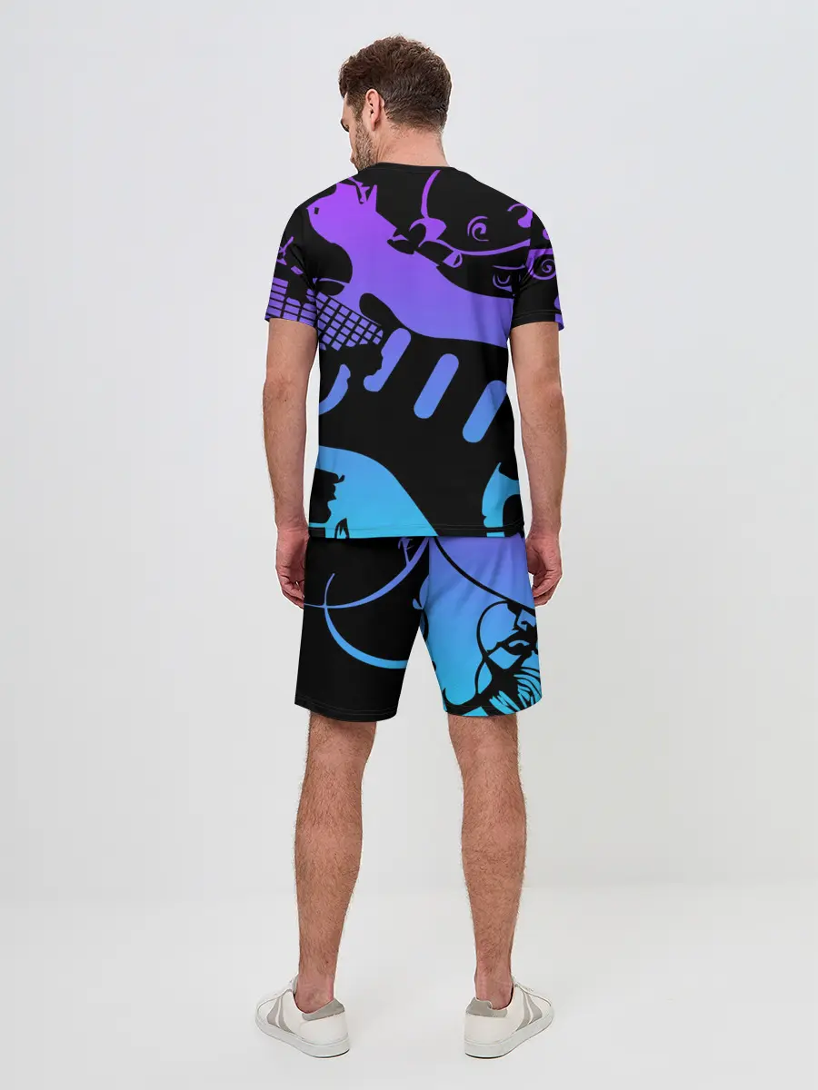 Мужской костюм с шортами / Deep Purple