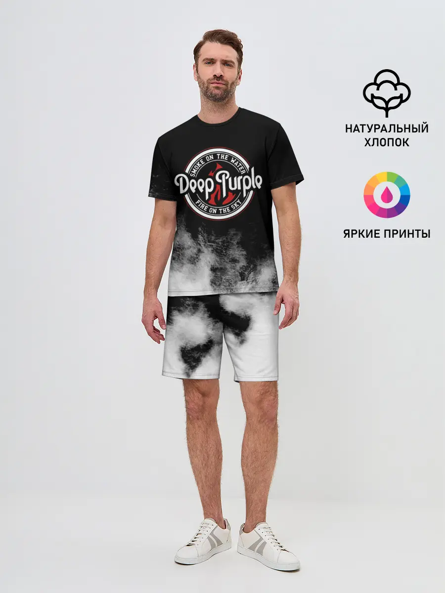 Мужской костюм с шортами / Deep Purple