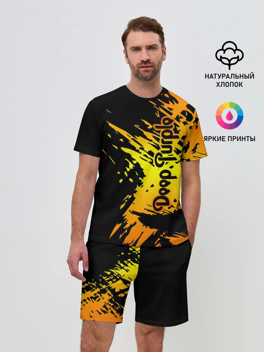 Мужской костюм с шортами / Deep Purple