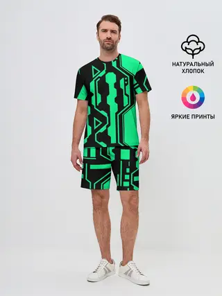 Мужской костюм с шортами / КИБЕРПАНК